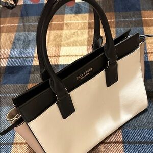 Kate Spade Black and Cream Satchel